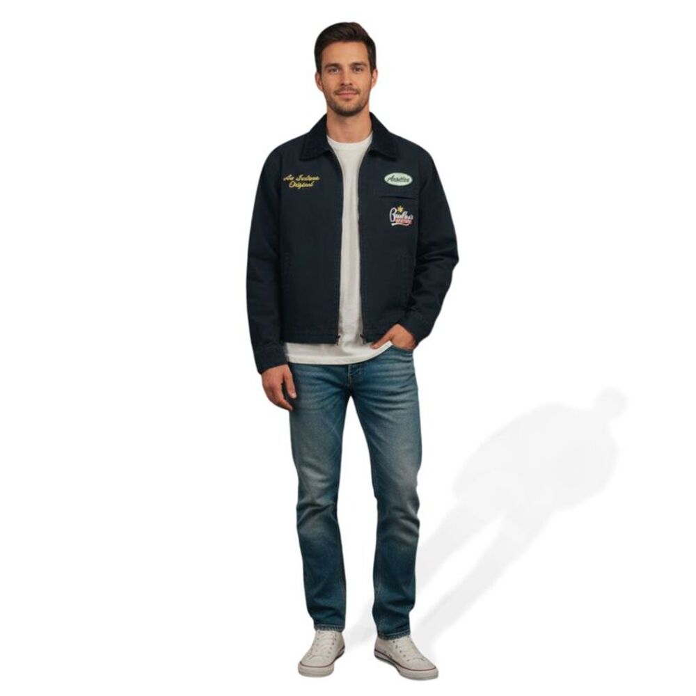 Men's Stranger Things Bradley's Workwear Jacket - Black S